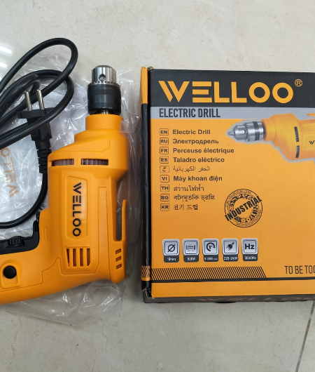 ELECTRIC DRILL MACHINE-WELLOO - [Size: 500W] - [Model: EPD91500]